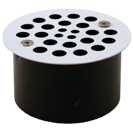 Jones Stephens 3in. ABS Snap-in Drain with 3-1/2in. Stainless Steel Round Strainer D54005